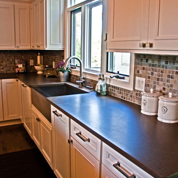 Farmhouse sink and Kitchen countertops