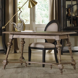Hooker Furniture Corsica 52" Writing Desk in Light Wood - Products