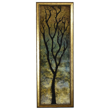 Original Tree, Reverse Painting, on Acrylic Panel, Framed by Tammy Pace