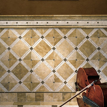 Traditional Bronze Blooming Leaf with Beige Limestone