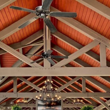 King and Queen Post Timber Frame Trusses