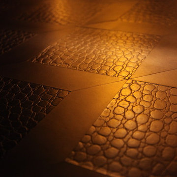 Black Crocodile Leather Install