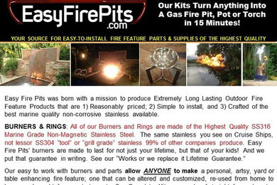 EasyFirePits Inventory & Safety Tips Catalog