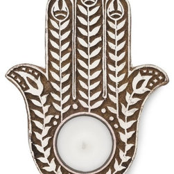 Matr Boomie (Candle) - Aashiyana Tea Light Holder, Hamsa - Candleholders