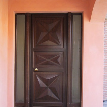 Portoncino d'ingresso a quattro punte di diamante