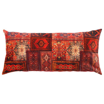 Traditional Persian Velvet Pillow 15"x30"