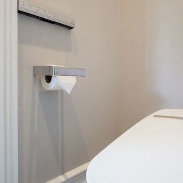 Wall-Mounted, High-Tech Toilet