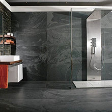 slate with dark grout
