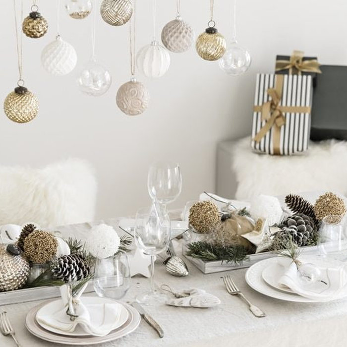 tavola di natale in stile nordico