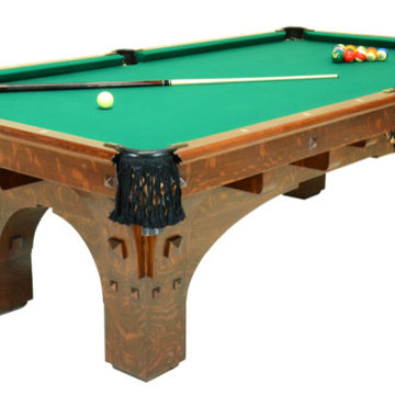Antique Brunswick St. Bernard Mission Pool Table