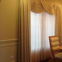 Swags window treatment Plainfield Illinois - Window Treatments