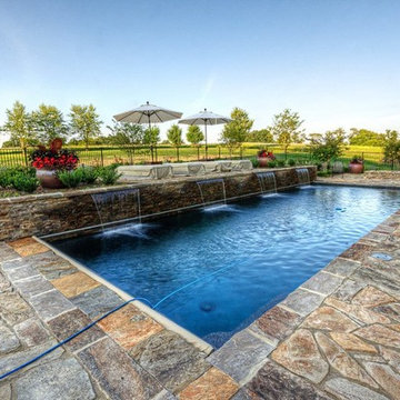 Custom Pool with Waterfall