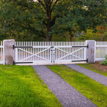 Square Picket Fence and Driveway Gates - Middleton, MA
