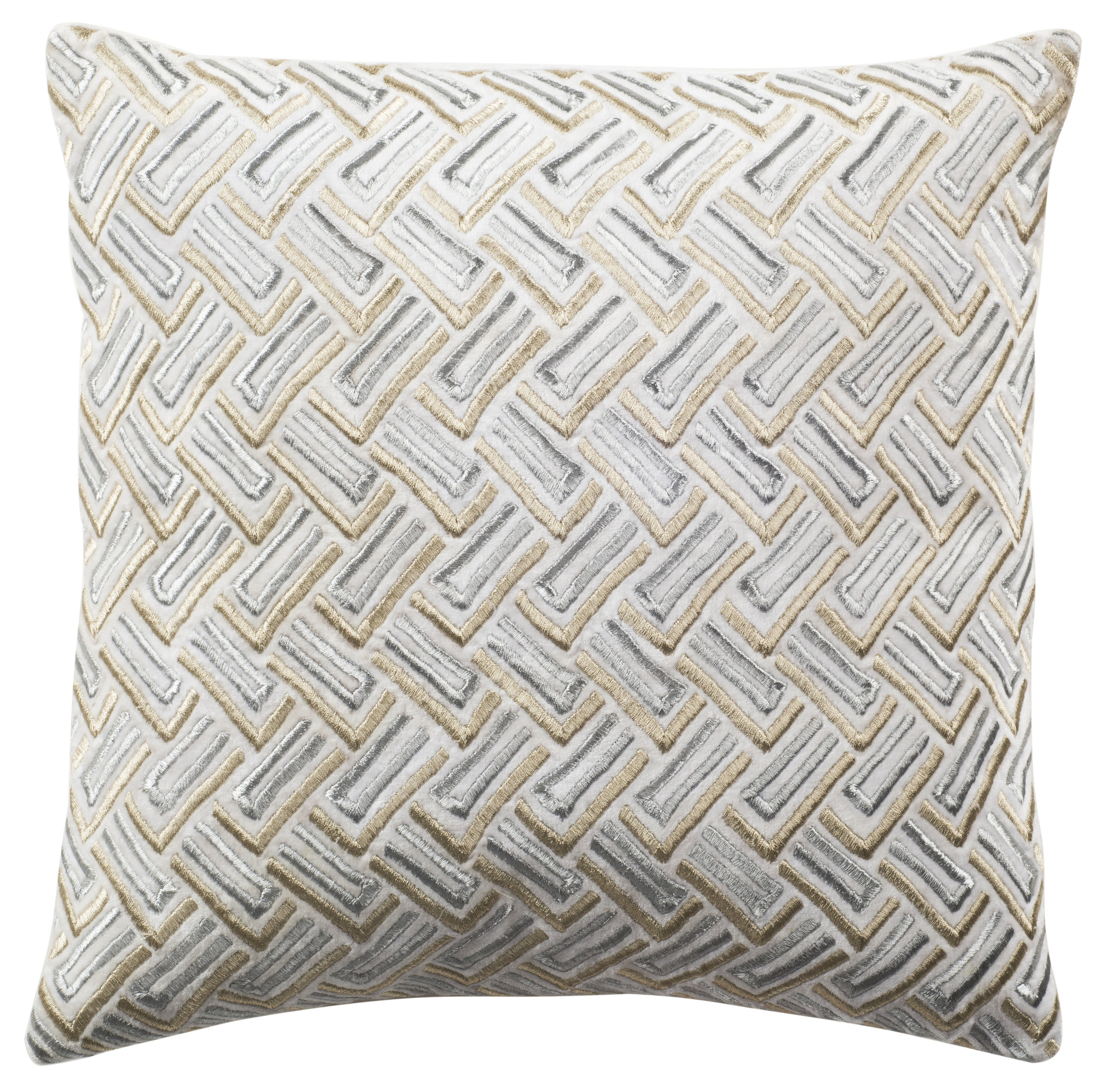 Safavieh Metallic Pillow, 20"x20", 20"x20" - Contemporary - Decorative ...