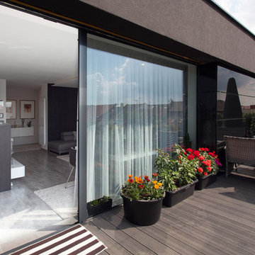 Modern interier in penthouse apartment
