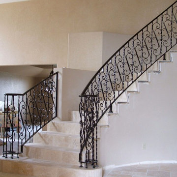 Wrought Iron Stair Case