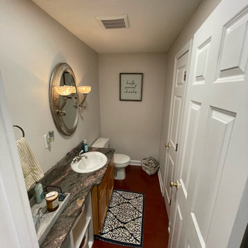 Half Bath added shower