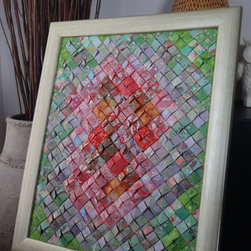 Red & Green - Mixed Media Art