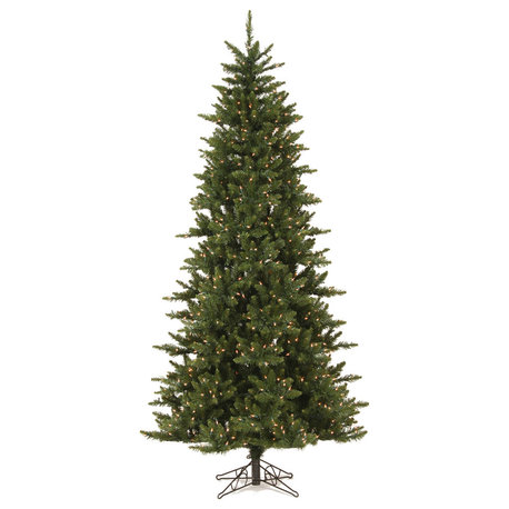Vickerman Camdon Fir Slim Tree, 6.5', Frosted Warm White LED Lights