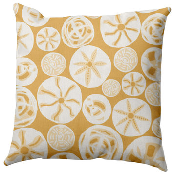 Algoa Treasure Pillow, Yellow, 18"x18"