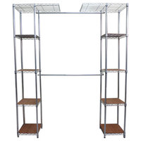 Trinity EcoStorage Expandable Closet Organizer, Chrome