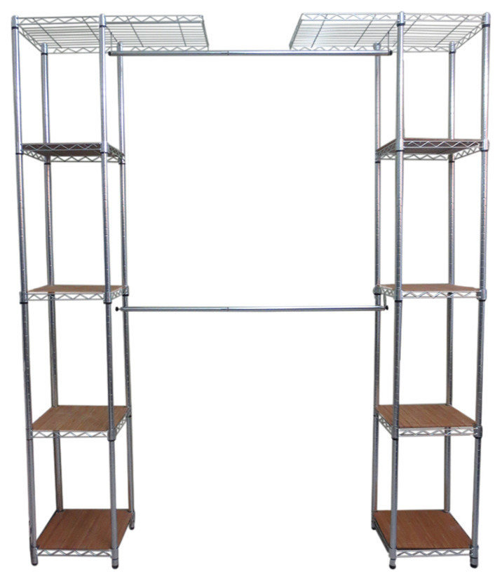 Trinity EcoStorage Expandable Closet Organizer, Chrome
