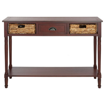 Marissa Console Table With Storage Cherry
