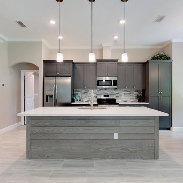 Gray shaker Kitchen