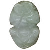 Natural Jade Carved Chinese Wealth Protector Fengshui Pixie Pendant Figure