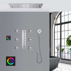 Touch Panel Controlled LED Musical Shower System, Style B - Touch Panel Light - Showerheads And Body Sprays