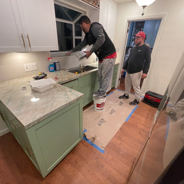 Kitchen Remodel 2024 Oakland/ white and light green
