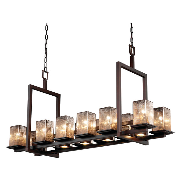 Wire Glass Aria 5 Light Chandelier, CylinderFlat, Nickel, GridClear Wire Glass Aria 5 Light Chandelier, CylinderFlat, Nickel, GridClear