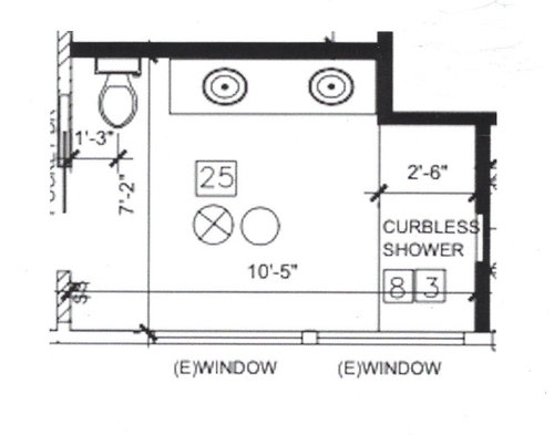 Help In Designing A 70 Square Foot Master Bath - How Many Square Feet Do You Need For A Master Bathroom
