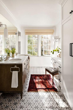Tile Pattern Bathroom Rug Rug for patterned master bathroom tile | Houzz Forum