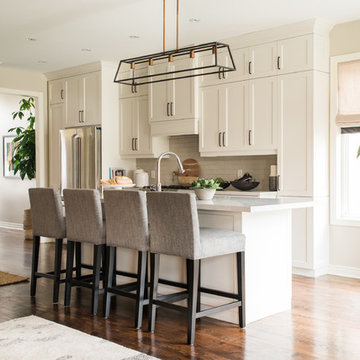 Transitional Kitchen Living