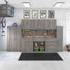 Universal Garage Storage Cabinet with Drawers in Platinum Gray - Engineered Wood