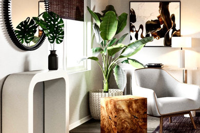 Inspiration for a modern living room remodel in New York