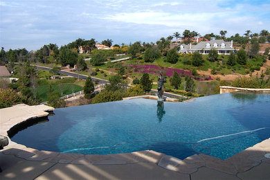 Inspiration for a mediterranean pool remodel in San Diego