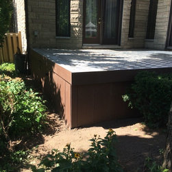 Wood looking Stone Deck using Paverdeck - Landscaping Stones And Pavers