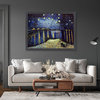 La Pastiche Starry Night Over the Rhone with Gallery Black, 34" x 44"
