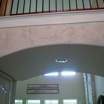 'Creation of Adam' Mural /Faux Weathered Plaster