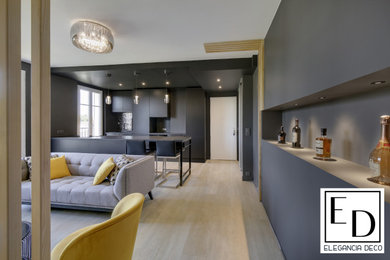 Medium sized contemporary home in Paris.