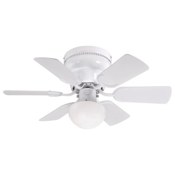 Bellevue WCFA35971 Keels 30" 6 Blade LED Indoor Ceiling Fan - White