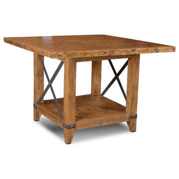 Buckhorn Rustic Counter Table, 55x55x36.75