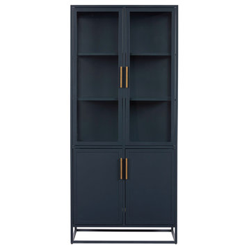 Santorini Tall Metal Kitchen Cabinet