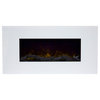 Northwest 36'' Color Changing LED Electric Fireplace with Remote, White