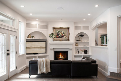 Inspiration for a timeless living room remodel in Vancouver