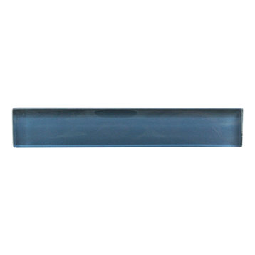 Vetro 1 x 6 Glass Tile in Blue, 1 Piece