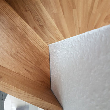 Treppe auf Stahlunterkonstruktion