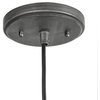LNC 1-Light Farmhouse Brushed Grey Dome Mini Pendant Lighting For Kitchen Island